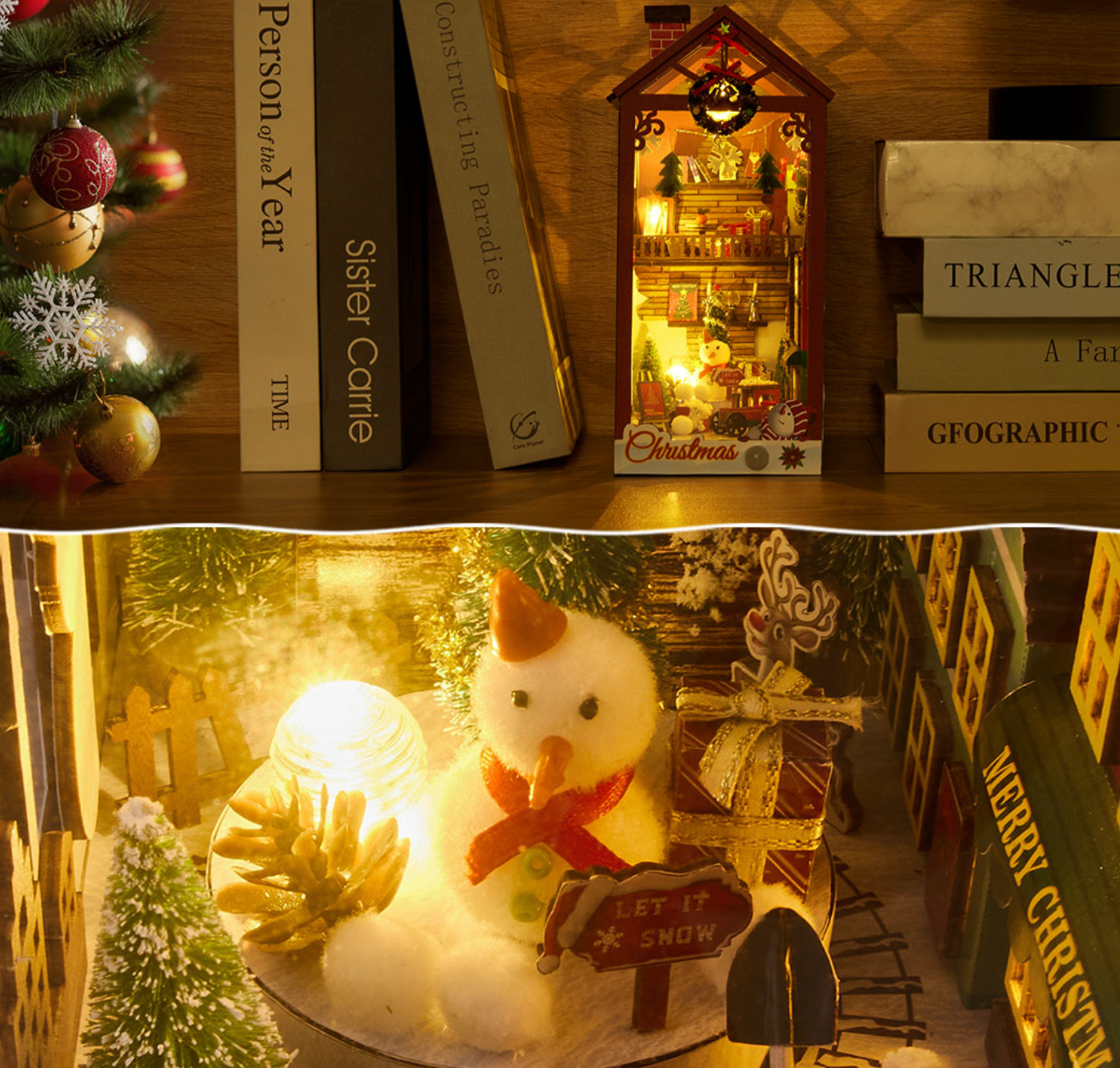 Chirstmas Night Bookshelf